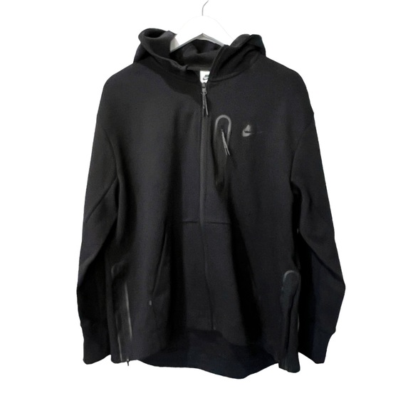 New with tags NIKE Nike Tech Fleece Full-Zip Hoodie Black DD5624-010 Black Sz L - Picture 6 of 8